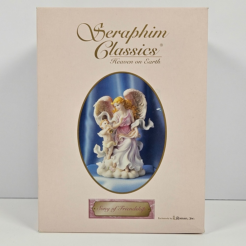 Seraphim Classics Song of Friendship Angel Figurine 84350 Roman Inc NIB COA